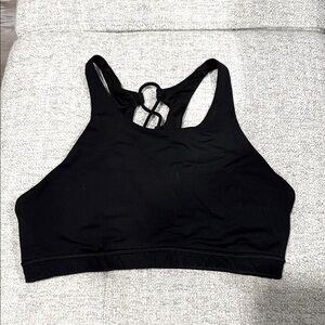 Black Lululemon high neck Bra